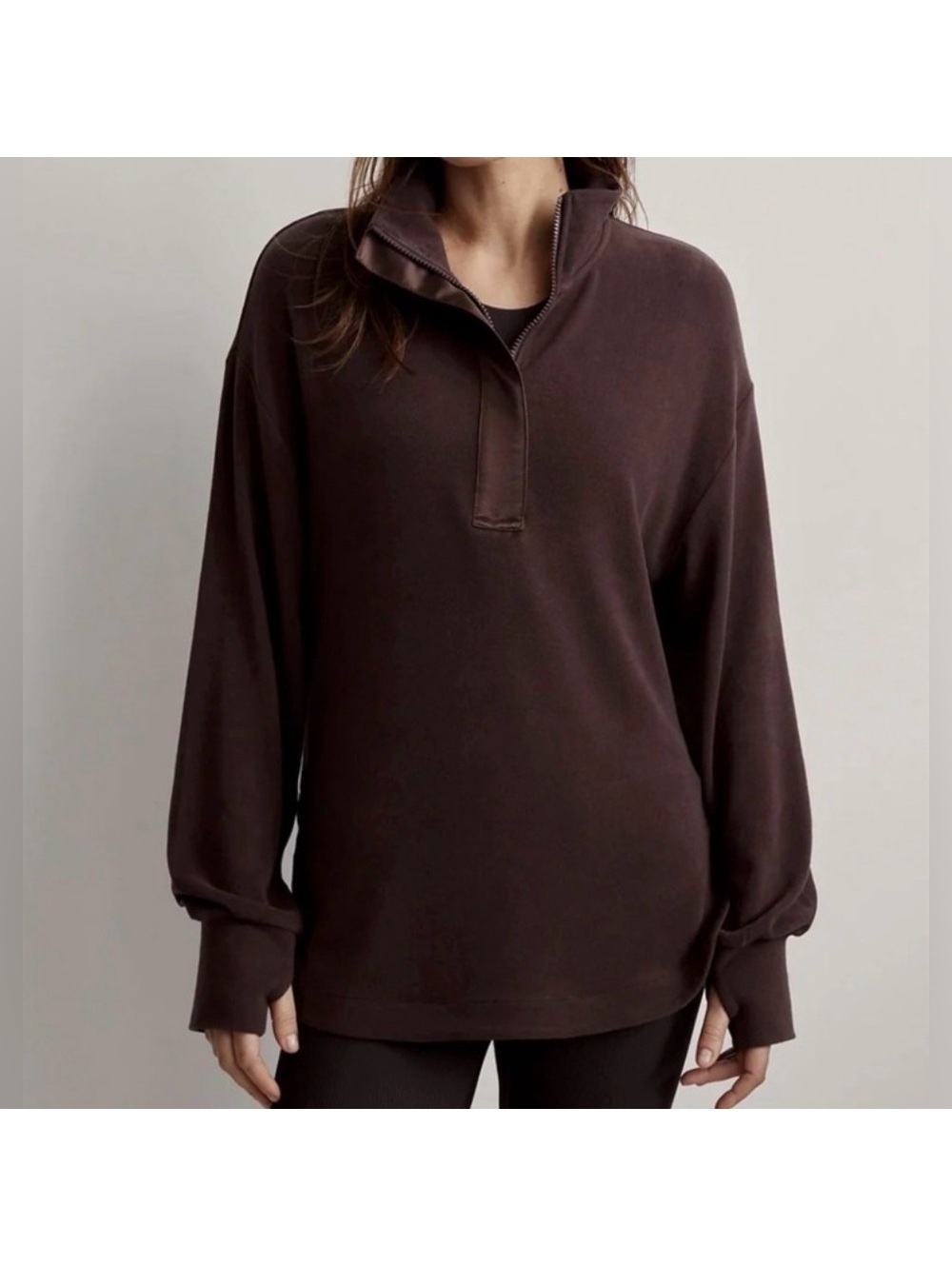 VARLEY Minimalistic Neutral Roeder Half Zip Midlayer Lightweight Pullover xs